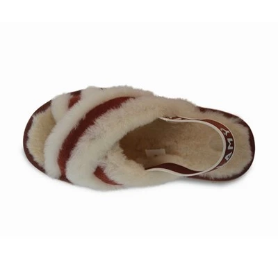 Thick-soled Elastic Strap Furry Slippers Thick-soled Elastic Strap Furry Slippers
